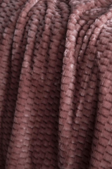 TRUSTY PEMBE TEK KİŞİLİK JAKAR DESEN BATTANİYE 160X220CM