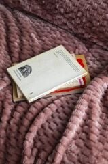 TRUSTY PEMBE TEK KİŞİLİK JAKAR DESEN BATTANİYE 160X220CM