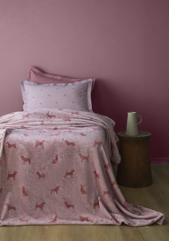 REX PEMBE TEK KİŞİLİK BATTANİYELİ NEVRESİM SETİ