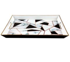 FANTASY MARBLE DİKDÖRTGEN TEPSİ