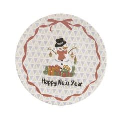 NOEL BABA TEKLİ SERVİS TABAK 26CM
