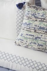 BEETLE MAVİ ÇİFT KİŞİLİK YATAK ÖRTÜLÜ SET