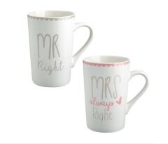 MR&MRS RIGHT 2'Lİ KUPA SETİ 350MLx2