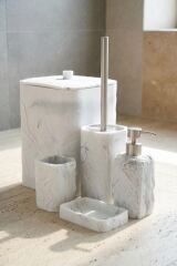 LADUREE COLLECTION BEYAZ 5 PARÇA BANYO SETİ