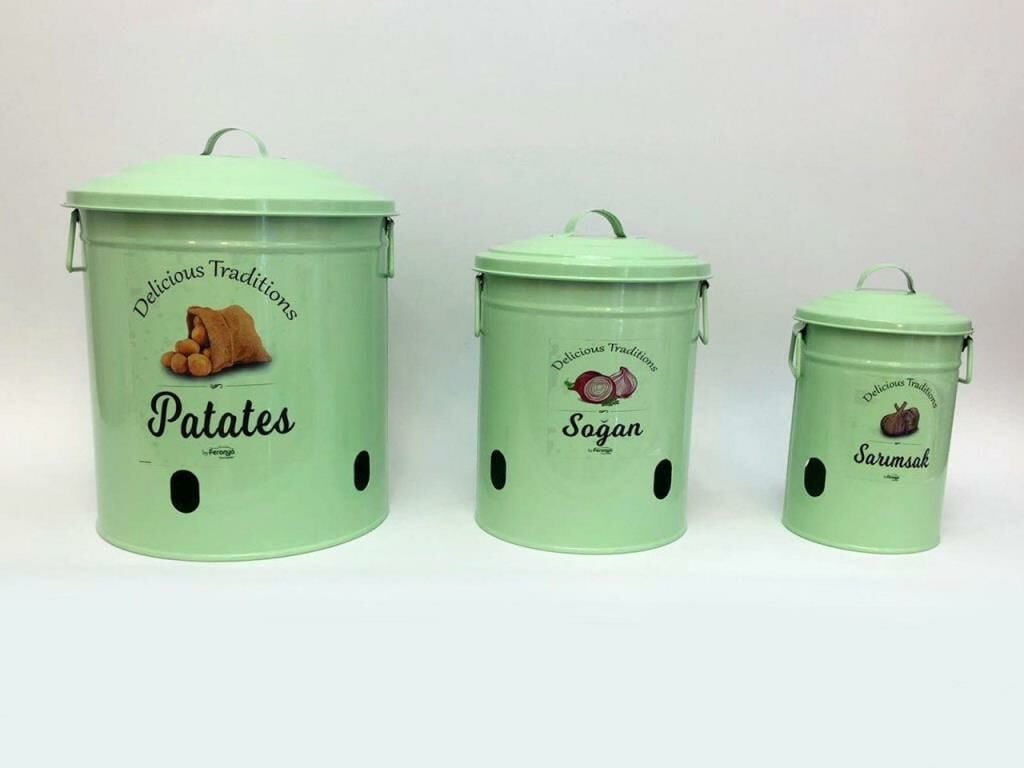 FRY 3'LÜ PATATES/SOĞAN SAKLAMA MİNT YEŞİL