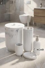 BEYAZ 5 PARÇA BANYO SETİ