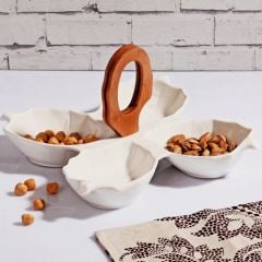 BAMBULU PORSELEN YAPRAK ÇEREZLİK
