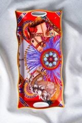 WHISPER DİKDÖRTGEN SUNUM TABAK/TEPSİ DESEN1 34X16CM