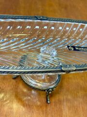 ANTİK AYAKLI OVAL SUNUM TABAK 40CM