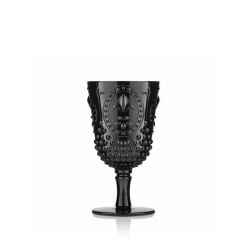 SİYAH AKRİLİK(PVC) 6'LI AYAKLI BARDAK 400ML