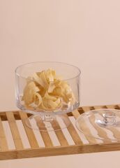 AYAKLI CAM KAVANOZ 20CM