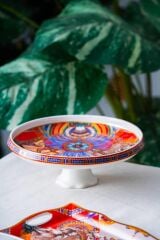 WHISPER AYAKLI SUNUM TABAK DESEN1 25X9,5CM