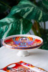 WHISPER AYAKLI SUNUM TABAK DESEN1 25X9,5CM