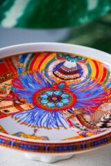 WHISPER AYAKLI SUNUM TABAK DESEN1 25X9,5CM