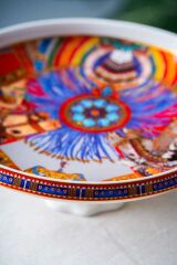 WHISPER AYAKLI SUNUM TABAK DESEN1 25X9,5CM