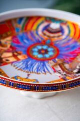 WHISPER AYAKLI SUNUM TABAK DESEN1 25X9,5CM