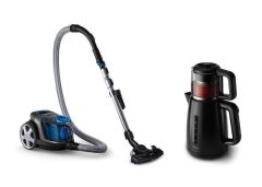 FC9332 POWERPRO CITY TORBASIZ ELEKTRİKLİ SÜPÜRGE VE HD7301 DAILY COLLECTION ÇAY MAKİNESİ