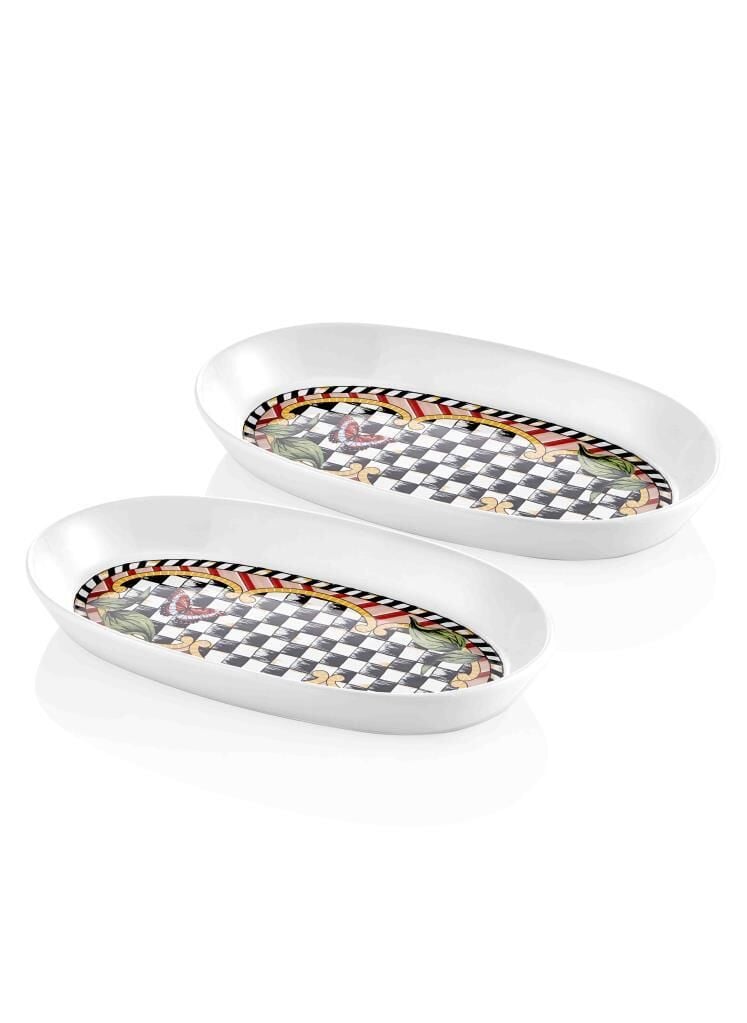 JARDIN KREM 2'Lİ OVAL SERVİS 29CM