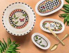 JARDIN KREM 2'Lİ OVAL SERVİS 29CM