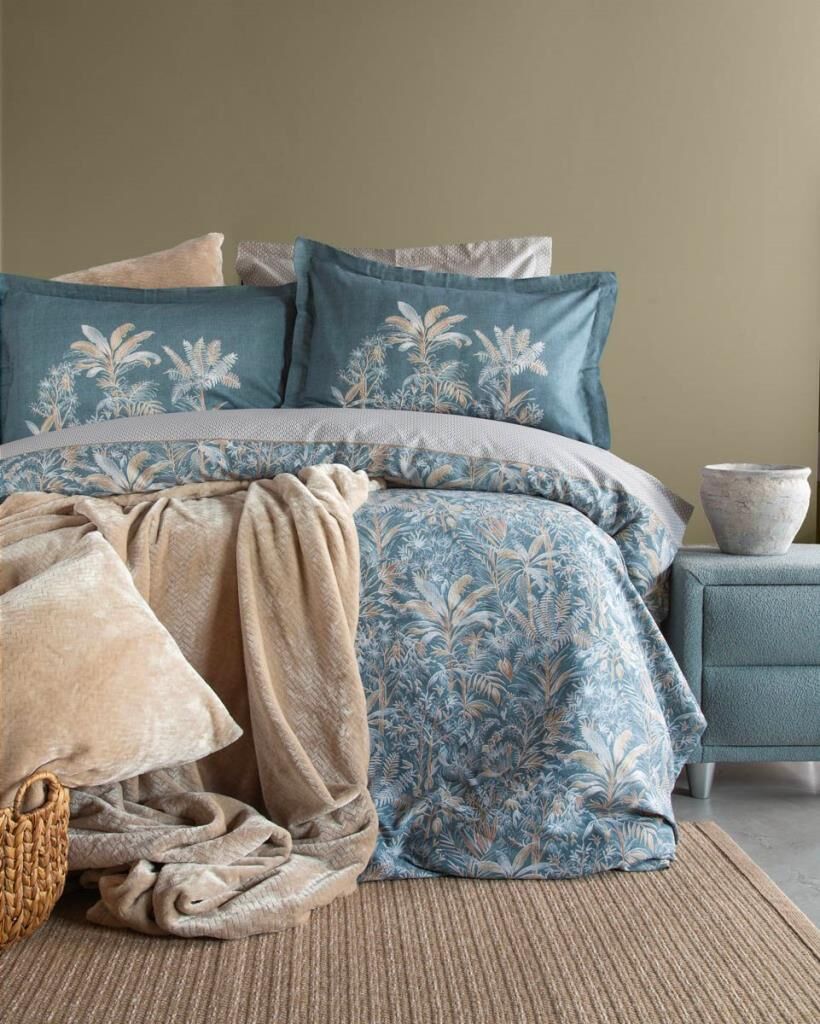 TAMMY BEJ ÇİFT KİŞİLİK YATAK ÖRTÜLÜ NEVRESİM TAKIMI