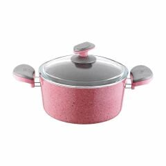 GRANİT DERİN TENCERE PEMBE 18CM