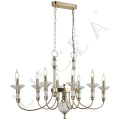 KLASSEN 8'Lİ ANTİK LAK MASAÜSTÜ AVİZE 8XE14