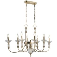 KLASSEN 8'Lİ ANTİK LAK MASAÜSTÜ AVİZE 8XE14