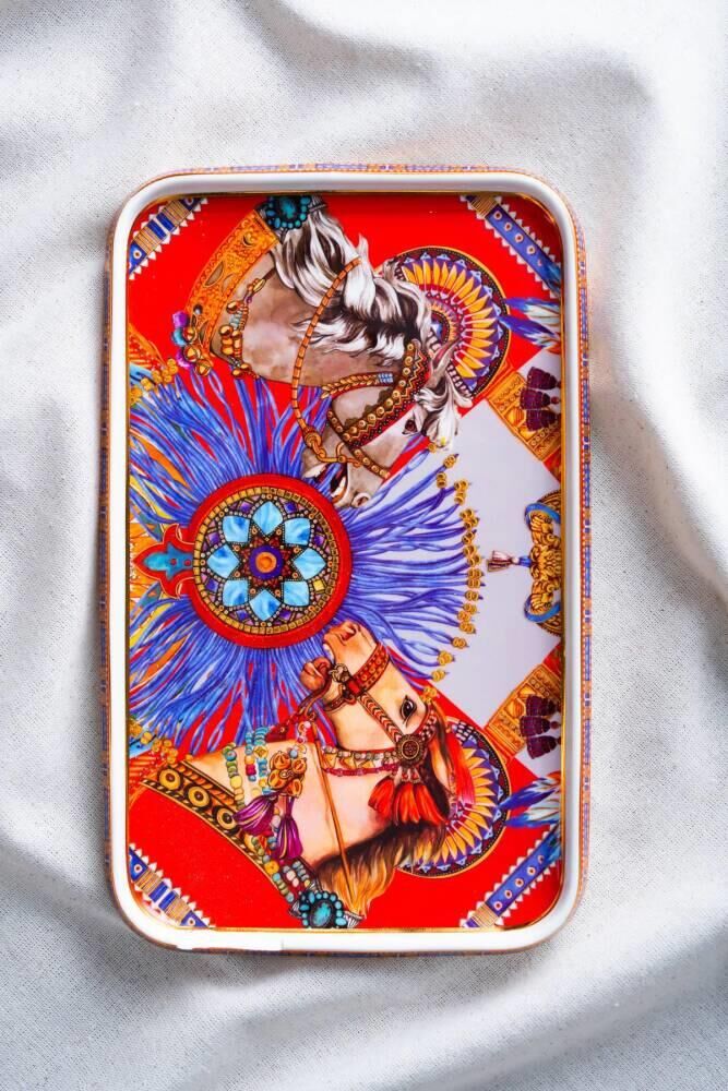 WHISPER DİKDÖRTGEN SUNUM TABAK DESEN1 30X19X2CM