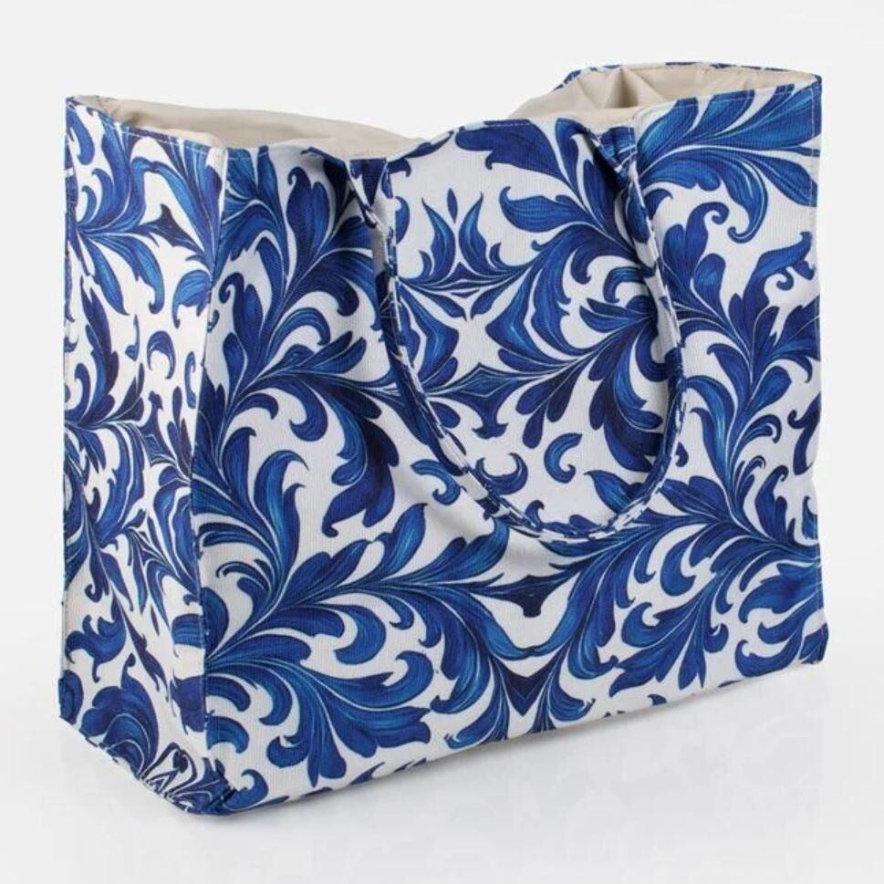 LACİVERT DESENLİ ÇANTA 40X17X34CM