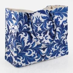 LACİVERT DESENLİ ÇANTA 40X17X34CM