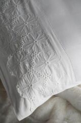 NOLAN BEYAZ ÇİFT KİŞİLİK YATAK ÖRTÜLÜ SET