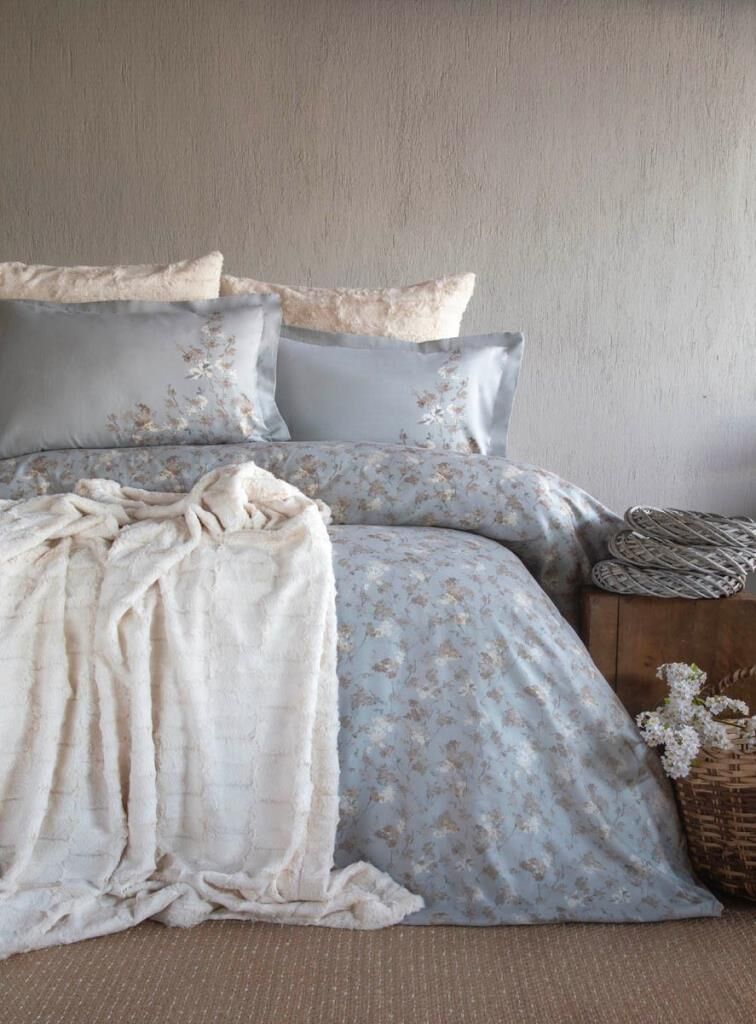 BRIELLA EKRU ÇİFT KİŞİLİK YATAK ÖRTÜLÜ SET