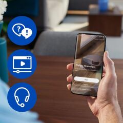XU5100/10 PHILIPS İSTASYONLU ISLAK KURU ROBOT SÜPÜRGE ANTRASİT