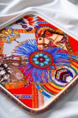 WHISPER KARE SUNUM TABAK DESEN1 27X27X2CM