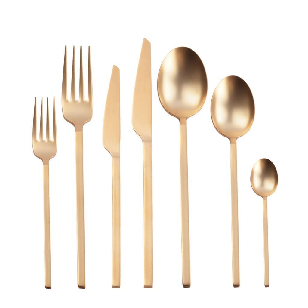 CARRE MAT ALTIN 42 PARÇA ÇATAL KAŞIK BIÇAK SETİ