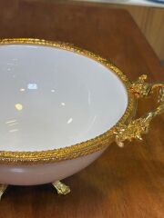 GOLD AYAKLI SUNUM KASESİ 21CM