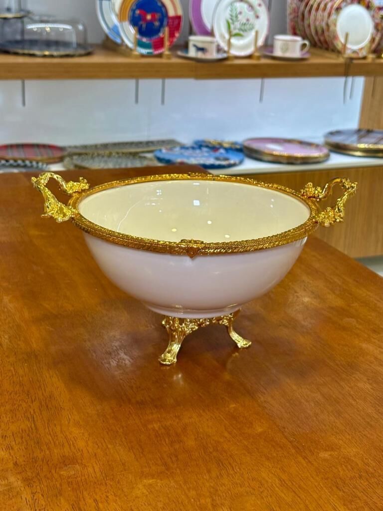GOLD AYAKLI SUNUM KASESİ 21CM