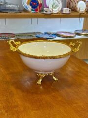 GOLD AYAKLI SUNUM KASESİ 21CM