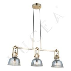 MAGO 3'LÜ ALTIN ​​SIRALI AVİZE 3XE27