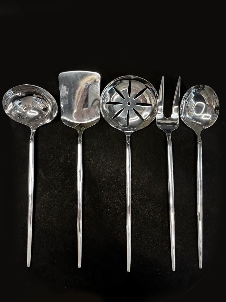 ALMERİA GÜMÜŞ 5 PARÇA BÜYÜK SERVİS SETİ