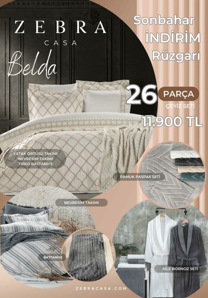 BELDA PREMIUM 26 PARÇA ÇEYİZ SETİ