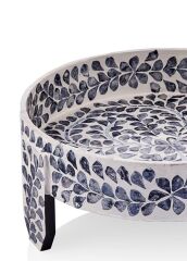 SEDEF AYAKLI KASE/DEKOR 35X15CM