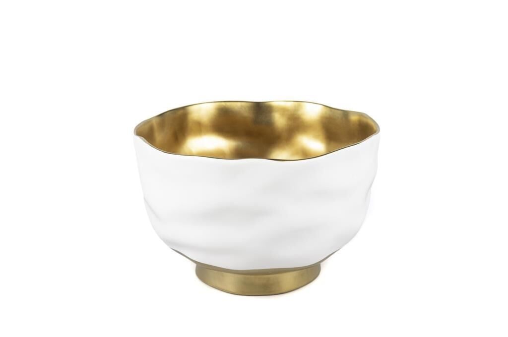 BEYAZ GOLD PORSELEN KASE 20X13CM
