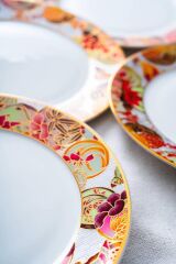 DREAM 6'LI PASTA TABAK DESEN2 21CM