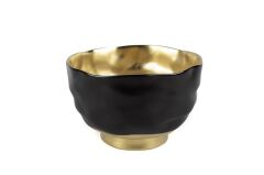 SİYAH GOLD PORSELEN KASE 20X13CM