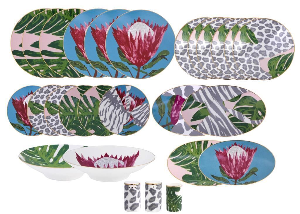 AFRICA 6 KİŞİLİK 27 PARÇA YEMEK TAKIMI