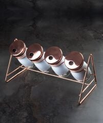 BEYAZ BAKIR 5 PARÇA BAHARAT SETİ