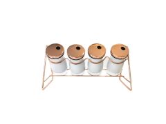 BEYAZ BAKIR 5 PARÇA BAHARAT SETİ