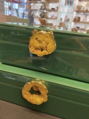 YEŞİL DOĞAL TAŞ 2'Lİ DEKORATİF KUTU