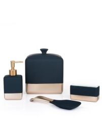 LACİVERT 4'LÜ BANYO SETİ